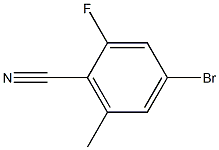2-氟-4-溴-6-甲基苯腈 结构式