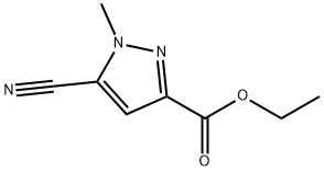 5-氰基-3-乙氧羰基-1-甲基吡唑 结构式