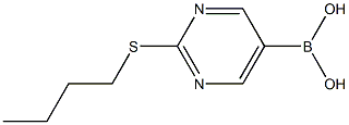 (2-(丁基硫基)嘧啶-5-基)硼酸 结构式