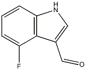 4-氟-3-吲哚甲醛 结构式