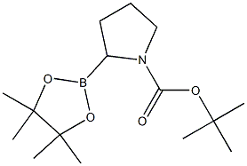 tert-Butyl 2-(4,4,5,5-tetramethyl-1,3,2-dioxaborolan-2-yl)pyrrolidine-1-carboxylate 结构式