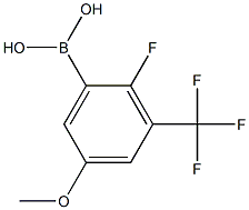 2-Fluoro-5-methoxy-3-(trifluoromethyl)phenylboronic acid 结构式