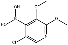 5-氯-2,3-二甲氧基吡啶-4-硼酸 结构式