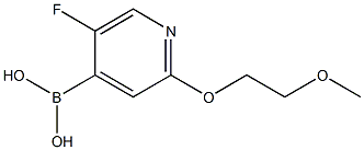 5-Fluoro-2-(2-methoxyethoxy)pyridine-4-boronic acid 结构式