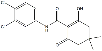 N-(3,4-Dichlorophenyl)-2-hydroxy-4,4-dimethyl-6-oxocyclohex-1-ene-1-carboxamide 结构式