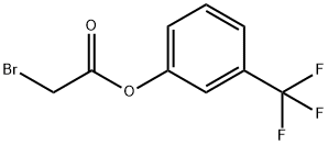 (3-Trifluoromethylphenyl)bromoacetate 结构式