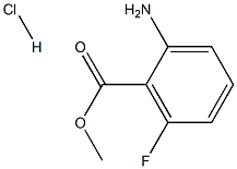2-AMino-6-fluoro-benzoic acid Methyl ester Hydrochloride 结构式