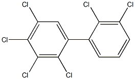 2.2'.3.3'.4.5-Hexachlorobiphenyl Solution 结构式