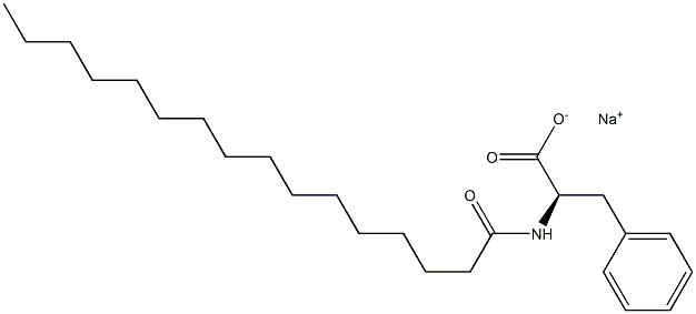 N-十六酰基-D-苯丙氨酸-钠盐 结构式