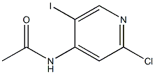 N-(2-chloro-5-iodopyridin-4-yl)acetaMide 结构式