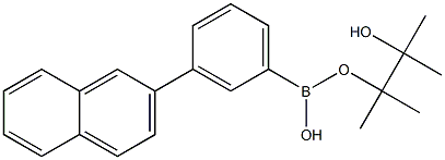 3-(2-萘)苯硼酸频那醇酯 结构式