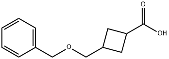 3-苄氧亚甲基环丁基甲酸 结构式