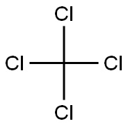 Carbon tetrachloride 100 μg/mL in Methanol 结构式