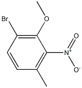 2-硝基-3-甲基-6-溴苯甲醚 结构式