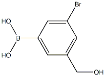 3-broMo-5-(hydroxyMethyl)phenylboronic acid 结构式