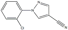 1 - (2-氯苯基)-1H -吡唑- 4 -腈 结构式