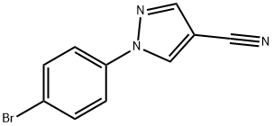 1-(4-broMophenyl)-1H-pyrazole-4-carbonitrile 结构式
