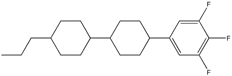 all-trans-4-Propyl-4'-(3,4,5-trifluorophenyl)bi(cyclohexane) 结构式