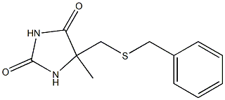 5-[(BENZYLSULFANYL)METHYL]-5-METHYL-2,4-IMIDAZOLIDINEDIONE 结构式