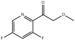 1-(3,5-二氟吡啶-2-基)-2-甲氧基乙-1-酮 结构式