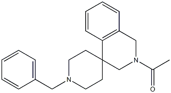 1-(1'-benzyl-1H-spiro[isoquinoline-4,4'-piperidin]-2(3H)-yl)ethanone 结构式
