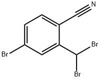 4-溴-2-(二溴甲基)苯腈 结构式