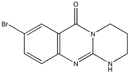 8-broMo-3,4-dihydro-1H-pyriMido[2,1-b]quinazolin-6(2H)-one 结构式