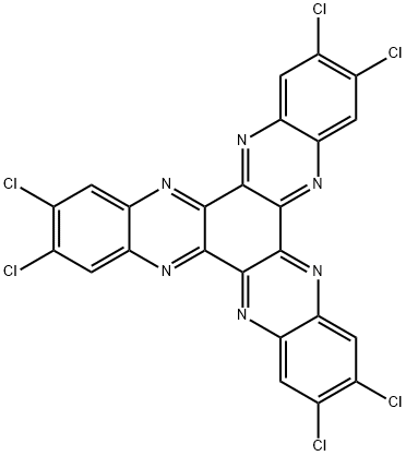 2,3,8,9,14,15-六氯二喹喔啉并[2,3-A:2',3'-C]吩嗪 结构式