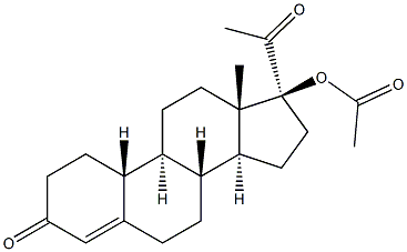 17-acetoxy-19-nor-17alpha-pregn-4-ene-3,20-dione 结构式