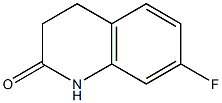 7-Fluoro-3,4-dihydro-1H-quinolin-2-one 结构式