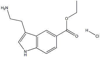 3-(2-AMino-ethyl)-1H-indole-5-carboxylic acid ethyl ester hydrochloride 结构式