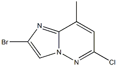2-BroMo-6-chloro-8-MethyliMidazo[1,2-b]pyridazine 结构式