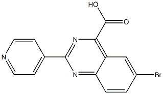 6-BroMo-2-(pyridin-4-yl)quinazoline-4-carboxylic acid 结构式