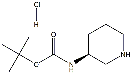 (S)-3-(Boc-aMino)piperidine hydrochloride 结构式