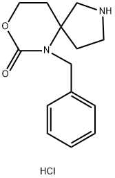 6-Benzyl-8-oxa-2,6-diaza-spiro[4.5]decan-7-one hydrochloride 结构式