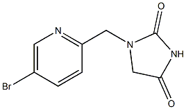 1-((5-broMopyridin-2-yl)Methyl)iMidazolidine-2,4-dione 结构式