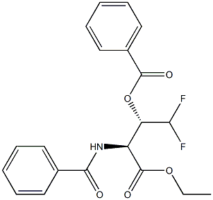 (2S,3S)-3-BenzaMido-4-ethoxy-1,1-difluoro-4-oxobutan-2-yl benzoate 结构式