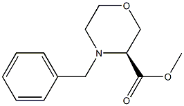 (S)-Methyl 4-benzylMorpholine-3-carboxylate 结构式