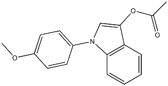 Acetic acid 1-(4-Methoxy-phenyl)-1H-indol-3-yl ester 结构式