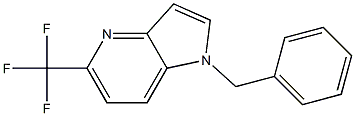 1-Benzyl-5-trifluoroMethyl-1H-pyrrolo[3,2-b]pyridine 结构式