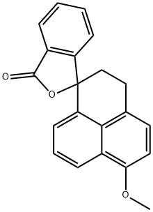 2',3'-Dihydro-7-Methoxy-spiro[isobenzofuran-1(3H),1'-[1H]phenalen]-3-one 结构式