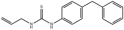 1-烯丙基-3-(4-苄基苯基)硫脲 结构式