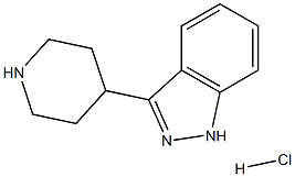 3-(哌啶-4-基)-1氢-吲唑盐酸盐 结构式
