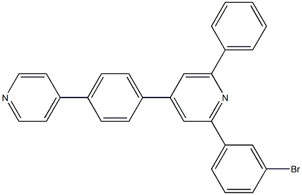 2-(3-溴苯)-6-苯基-4-(4-(吡啶-4-基)苯基)吡啶 结构式