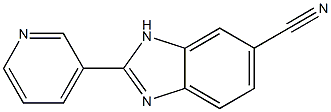 6-氰基-2-(3-吡啶基)苯并咪唑 结构式