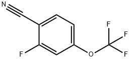 2-氟-4-(三氟甲氧基)苄腈 结构式