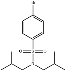 4-溴-N,N-二异丁基苯磺酰胺 结构式