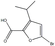 5-broMo-3-isopropylfuran-2-carboxylic acid 结构式