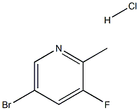5-BroMo-3-fluoro-2-Methyl-pyridine hydrochloride 结构式