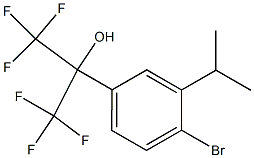 2-(4-BroMo-3-isopropyl-phenyl)-1,1,1,3,3,3-hexafluoro-propan-2-ol 结构式